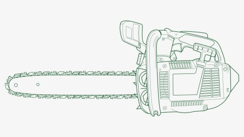 Chain Saw Clip Arts - Draw A Chainsaw, HD Png Download, Transparent PNG