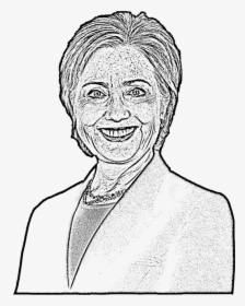 Emotion,art,headgear - Hillary Clinton Coloring Page, HD Png Download, Transparent PNG