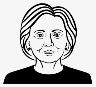 Clip Art Hillary Clinton Drawing - Hillary Clinton Drawing, HD Png Download, Transparent PNG