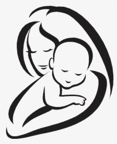 I Love You Mother Png Picture - Mother And Child Drawing, Transparent Png, Transparent PNG