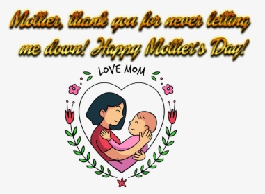 Mothers Day Png Free Background - Cartoon Mother Day Png, Transparent Png, Transparent PNG