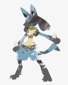 Lucario Paint Splatter Graphics By Hollyshobbies - Smash Lucario, HD Png Download, Transparent PNG