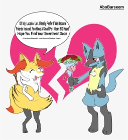 Lucario Rejected By Braixen - Small Penis Cartoon Humiliation, HD Png Download, Transparent PNG