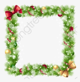 Christmas Border Clipart Square - Christmas Background Border, HD Png Download, Transparent PNG