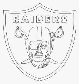 Outline Of Raiders Logo 3 By Diane - Oakland Raiders Logo Drawing, HD Png Download, Transparent PNG