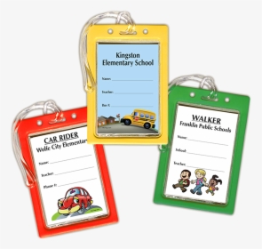 Custom Bus Tags With Loops - Printable Car Rider Tags For Schools, HD Png Download, Transparent PNG