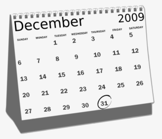Calendar Clipart Black And White, HD Png Download, Transparent PNG