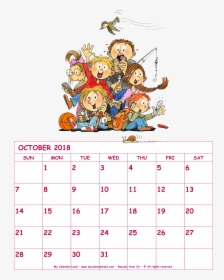 Blank Monthly Calendars For October - Spooky October Calendar 2018, HD Png Download, Transparent PNG