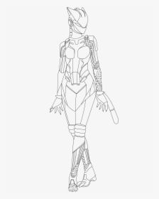 Fortnite Coloring Pages Skins Lynx, HD Png Download, Transparent PNG