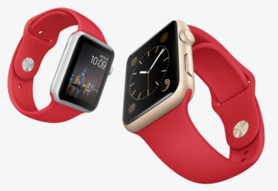 Fancy Items Images Png - Gold Apple Watch With Red Band, Transparent Png, Transparent PNG