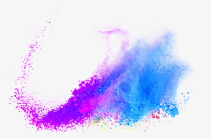 Watercolor Colorful Colorsplash Smokey Starlight Holi - Paint Holi Background Color Splash Png, Transparent Png, Transparent PNG