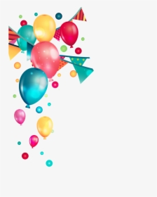Birthday Party Balloons Vector - Transparent Background Party Balloons Png, Png Download, Transparent PNG