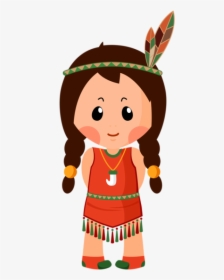 Native Americans Cartoon Drawing, HD Png Download, Transparent PNG