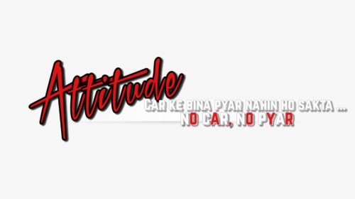 Here You Get All Editing Effects - Attitude Text Png For Picsart, Transparent Png, Transparent PNG