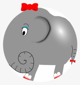 Funny Little Cartoon Clip Arts - Elephant Cartoon Animation, HD Png Download, Transparent PNG