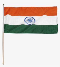 Indian Flag With Stick , Png Download - Indian Flag Stick Png, Transparent Png, Transparent PNG