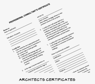 Professional Consultants Certificate Property, HD Png Download, Transparent PNG