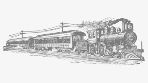 Train Rail Transport Steam Locomotive Clip Art - Transparent Train, HD Png Download, Transparent PNG