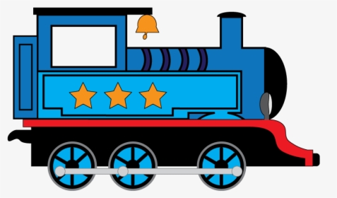 Clip Art Blue Train Rail Transport Image - Short Blue Train Clip Art, HD Png Download, Transparent PNG