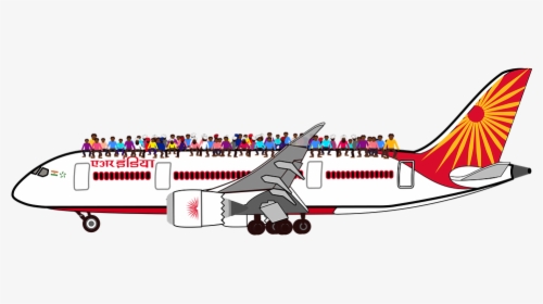 Graphic, Airplane, India, Air India, Indian Plane - Air India, HD Png Download, Transparent PNG