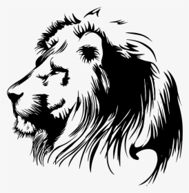Painted Lion Stencil Free Clipart Hd Clipart - Vector Black And White, HD Png Download, Transparent PNG