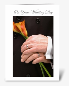 On Your Wedding Day Greeting Card - Gay Wedding Day Wishes, HD Png Download, Transparent PNG