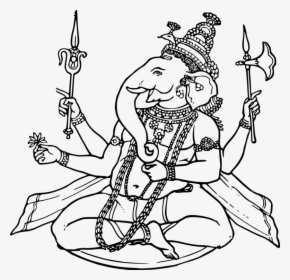 Line Art,art,organ - Ganesha Cad Blocks, HD Png Download, Transparent PNG