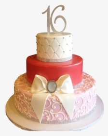 Transparent Happy Birthday 3d Png - Elegant 16th Birthday Cakes, Png Download, Transparent PNG