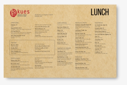 Lunch Menu Offering - Brochure, HD Png Download, Transparent PNG