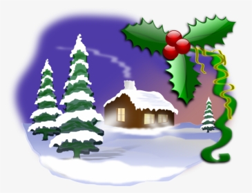 Christmas Scene Clip Art, HD Png Download, Transparent PNG