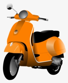 Motor Scooter Clipart, HD Png Download, Transparent PNG