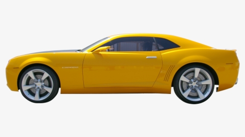 Yellow Camaro Transparent Background - Car On Transparent Background, HD Png Download, Transparent PNG