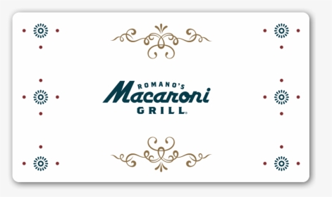 Gift Card Example - Romano's Macaroni Grill, HD Png Download, Transparent PNG