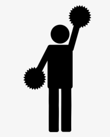 Cheer Icon - Male Cheerleader Icon, HD Png Download, Transparent PNG