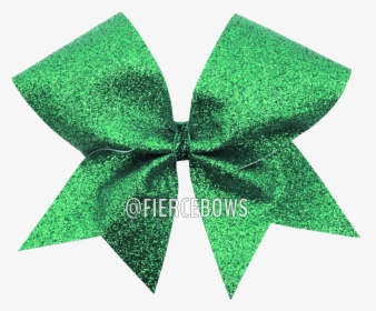 Kelly Emerald Green Glitter Cheer Bow Fierce Bows - Cheerleading, HD Png Download, Transparent PNG