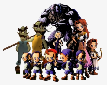 Majora S Mask Side-characters - Majora's Mask Characters, HD Png Download, Transparent PNG