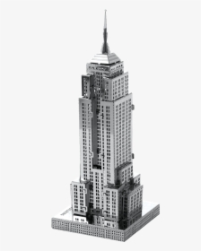 Transparent Empire State Png - Empire State Building 3d White, Png Download, Transparent PNG