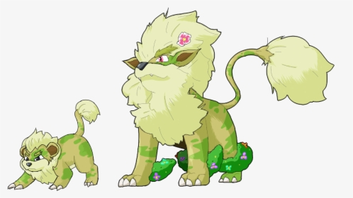 Grass Type Growlithe, HD Png Download, Transparent PNG