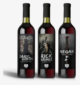 The Trio Of &ldquo - Walking Dead Rick Label Wine, HD Png Download, Transparent PNG