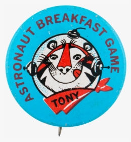 Astronaut Breakfast Game Blue Advertising Button Museum - Astronaut Breakfast Game, HD Png Download, Transparent PNG