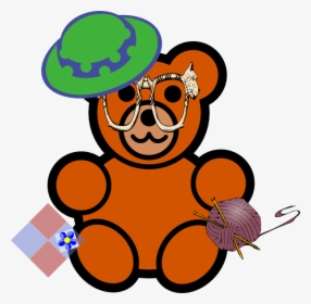 Grandma Bear Clip Art - Easy Cartoon Teddy Bear, HD Png Download, Transparent PNG