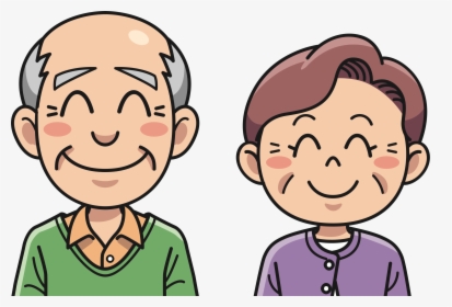 Grandpa Clipart Happy Old Couple - Grandmother And Grandfather Clipart, HD Png Download, Transparent PNG