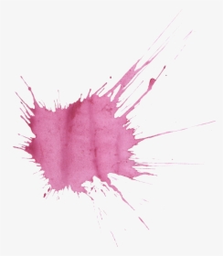 Purple Watercolor 5png - Watercolour Splatter Of Pink Paint, Transparent Png, Transparent PNG
