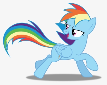 Rainbow Dash 50 Png - My Little Pony Rainbow Dash Running, Transparent Png, Transparent PNG