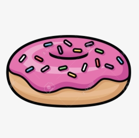 Donut Cartoon Doughnut Clipart Pencil And Inlor Transparent - Cartoon Doughnut, HD Png Download, Transparent PNG