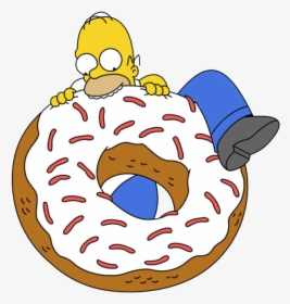 Donut Homer Simpson, HD Png Download , Transparent Png Image - PNGitem