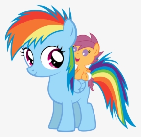 Technicallylegal Baby Scootaloo And Filly Rainbow Dash - Rainbow Dash Baby My Little Pony, HD Png Download, Transparent PNG