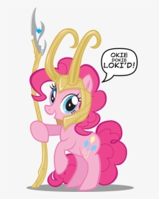 Okie Dokie Loki D Pinkie Pie Rainbow Dash Rarity Fluttershy - Little Pony Friendship Is Magic, HD Png Download, Transparent PNG