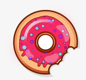 Donut, Sweets, Baking, Food, Tasty, Bun, Yummy, Icon - Bitten Donut Png, Transparent Png, Transparent PNG