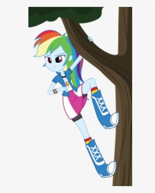 My Little Pony Equestria Girls Rainbow Dash Climbing, HD Png Download, Transparent PNG